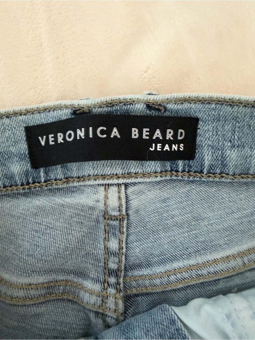 Veronica Beard Beverly Skinny Flare Jeans 29 High Rise Light Wash